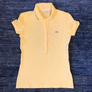 Lacoste yellow golf Tshirt